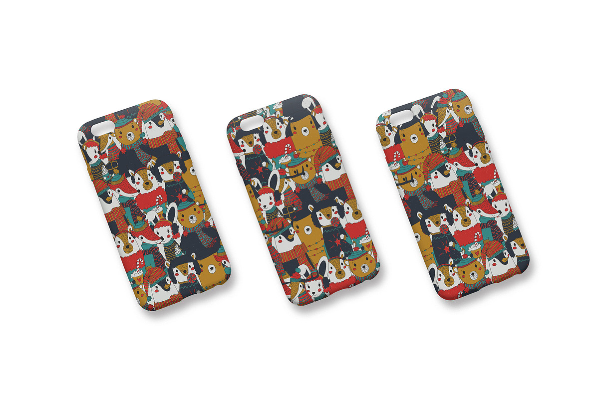 Vector Cute Woodland Animals Pattern, a Pattern Graphic by Chloe's Illustrations (Photo 5 of 5)
