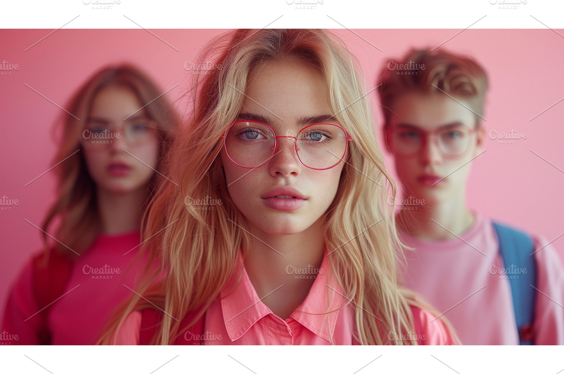Students collaged on a color, a School & Education Photo by ZinetroN