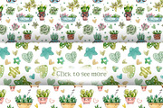 Cacti & Succulents set +8 patterns, a Decorative Illustration by Kristina Crocus (Thumbnail 3 of 5)