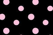 Polka Dot Pink on Black Seamless, a Pattern Graphic by Sharon Schwalbe (Thumbnail 4 of 5)