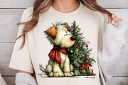 Whimsical Christmas Animals Clipart, an Illustration by DreamCafeArt (Thumbnail 6 of 6)