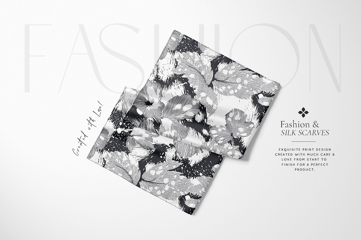 Mono Chic Abstract Floral Pattern, a Pattern Graphic by TSTUDIO (Photo 11 of 14)