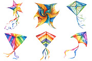 Beautiful Kite Clipart Bundle, an Illustration by Pixels.Craft (Thumbnail 2 of 9)