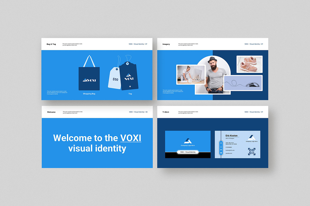 Visual Identity Guideline, a Presentation Template by KreateTribe