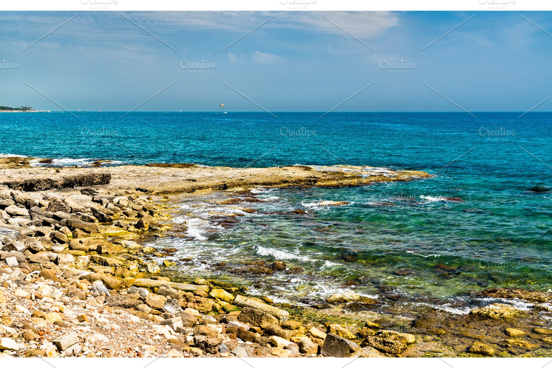 Mediterranean seaside at Side in, a Nature Photo by Leonid Andronov