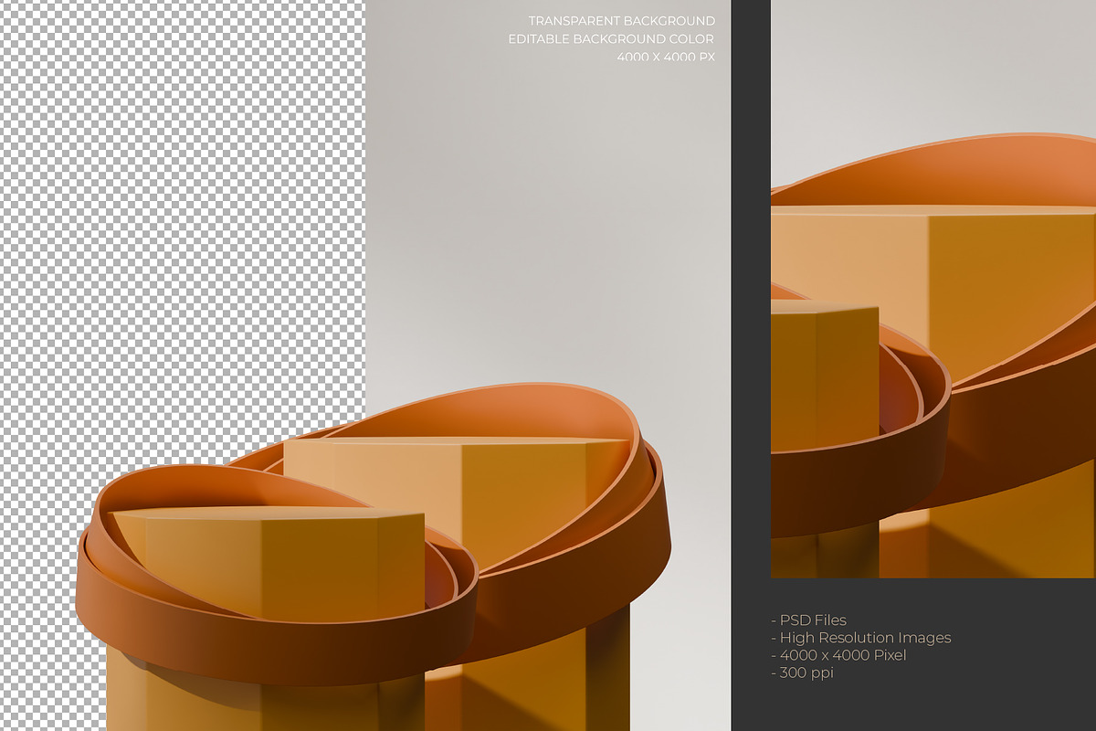 5 Podium with Transparent Background, a Background Graphic by faustudio (Photo 7 of 7)