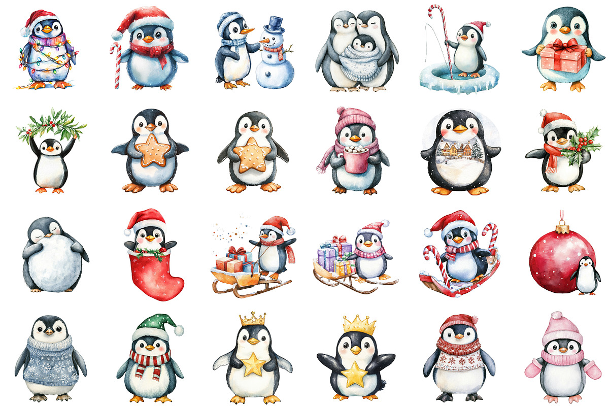 Winter Penguin Christmas Penguin, an Illustration by Sublimation Artist (Photo 2 of 6)