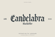 Candelabra Font + Extras, a Blackletter Font by Twinbrush (Thumbnail 1 of 20)