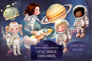 Space Explorers Astronaut Clipart