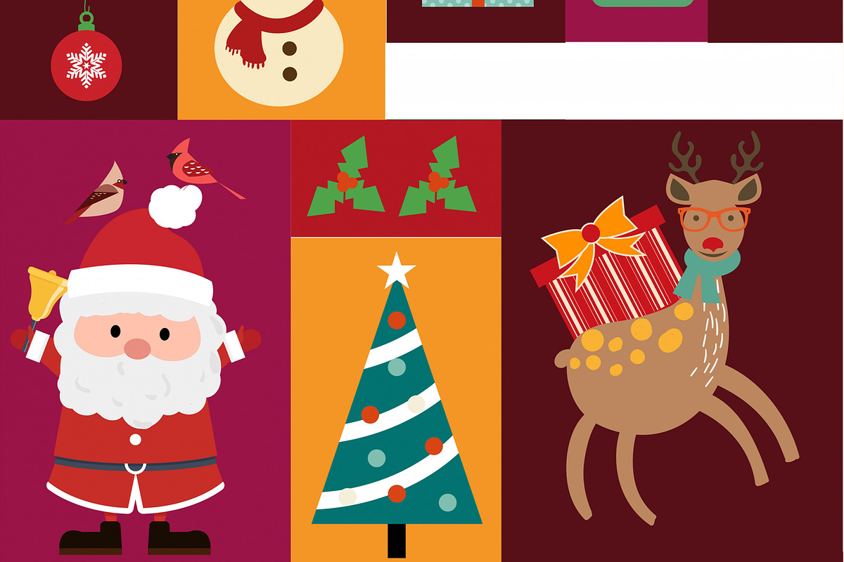 Christmas Vector Background, a Decorative Illustration by Believe Creatives (Photo 3 of 3)