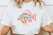 Preppy Glitter Fish PNG Clipart, a Seasonal Illustration by designcity5 (Thumbnail 4 of 5)