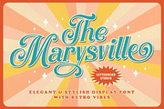 The Marysville - Retro Font, a Script Font by Letterhend Studio (Thumbnail 1 of 8)