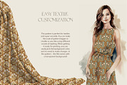 Art Nouveau Seamless Patterns Set, a Pattern Graphic by Elen-Lane (Thumbnail 5 of 6)