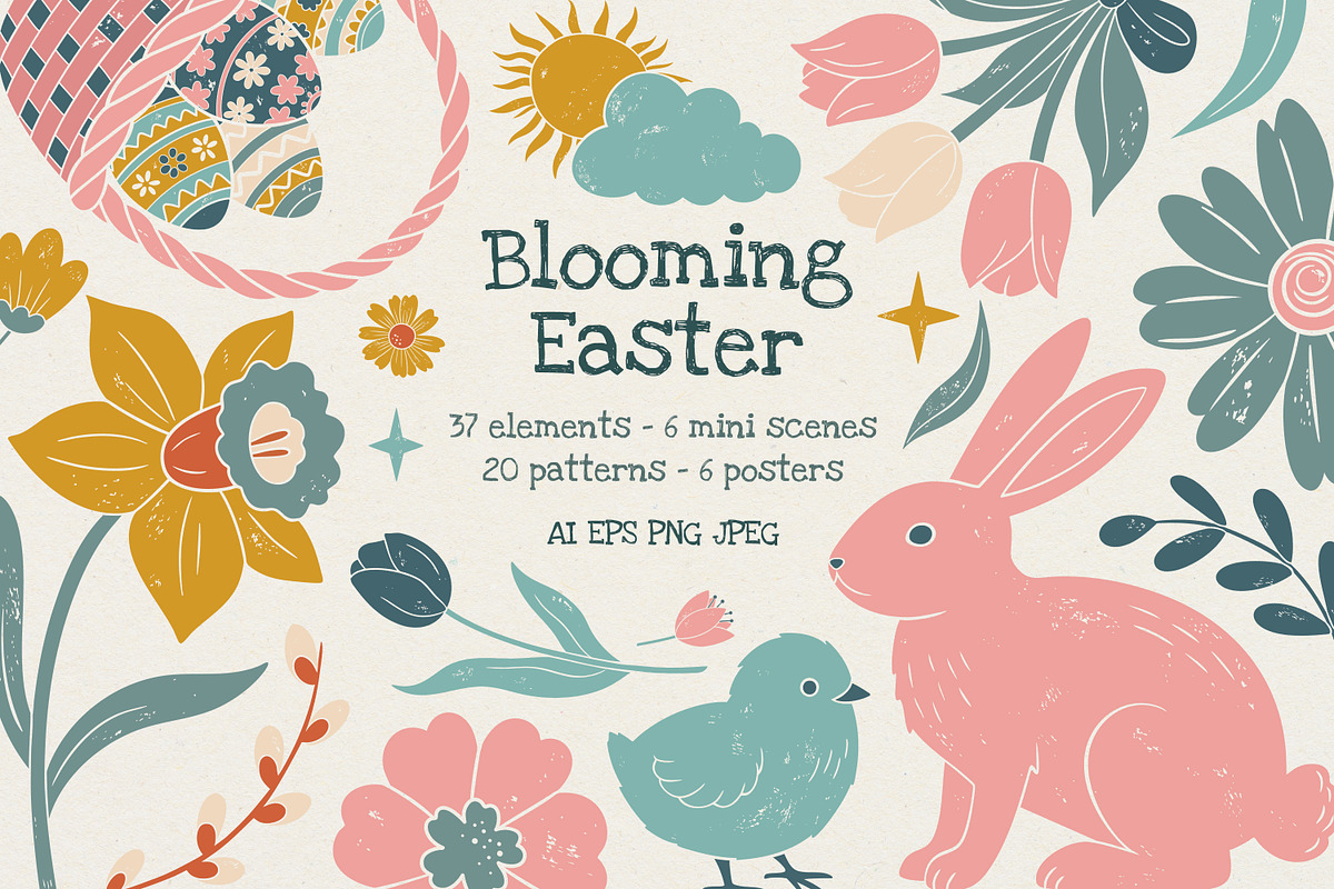 Spring Easter Clipart Collection, an Illustration by Hanna's ArtLab (Photo 1 of 5)
