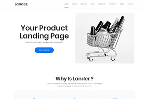 Lander - Landing Page UI Kit Figma