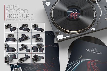 Vinyl Record Mockup 2