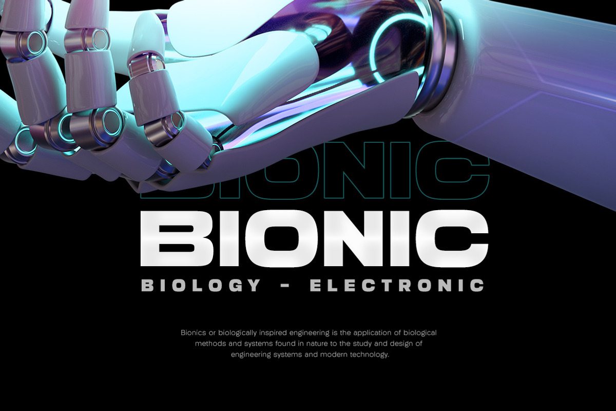 Cyberion - Futuristic Tech Font, a Font by Letterhend Studio (Photo 5 of 9)