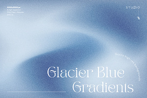 Glacier Blue Grainy Gradients