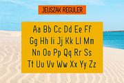 JEUSZAK FONT, a Sans Serif Font by Kreabie (Thumbnail 4 of 8)
