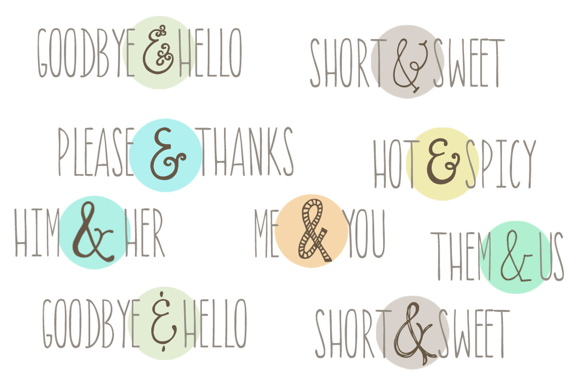 Quirky Sands- An Ampersand Font preview 3