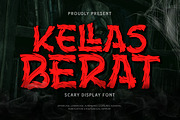 Kellas Berat - Scary Display Font, a Handwritten Font by twinstd (Thumbnail 1 of 10)
