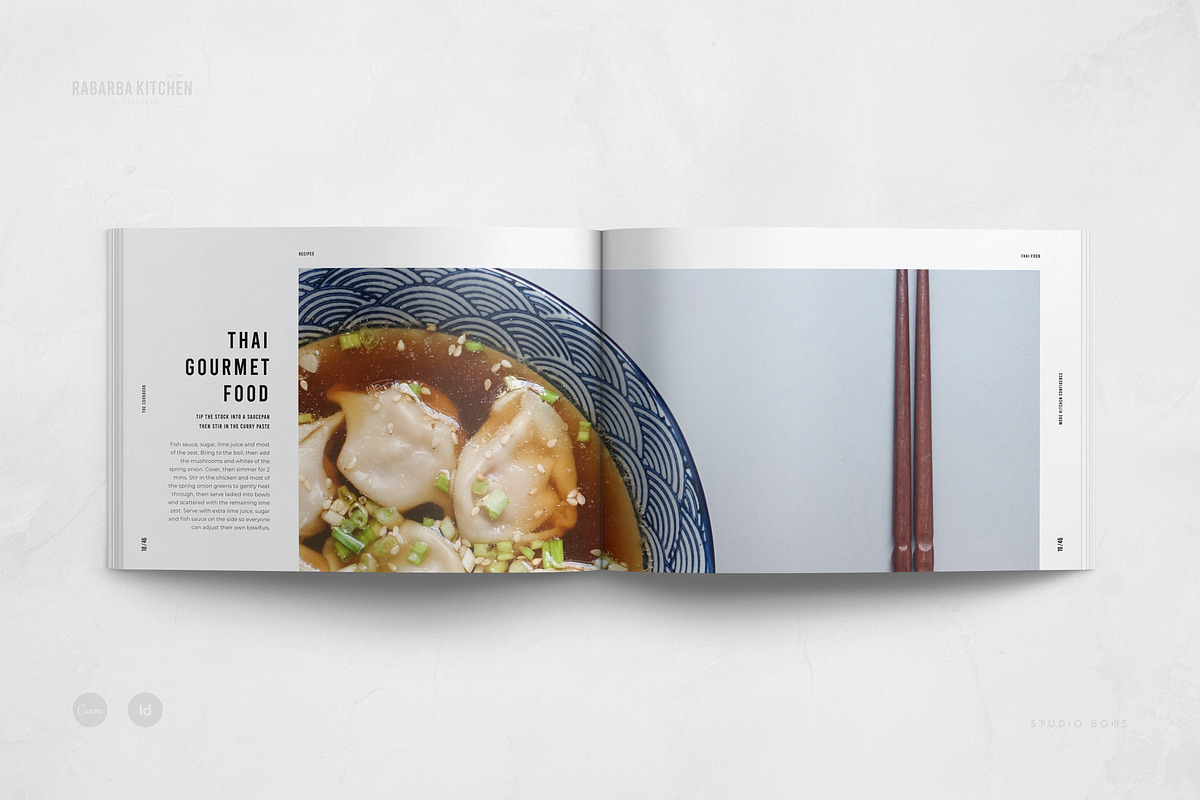 Canva Cookbook | Recipe Book, a Brochure Template by Studio Bons (Photo 11 of 27)