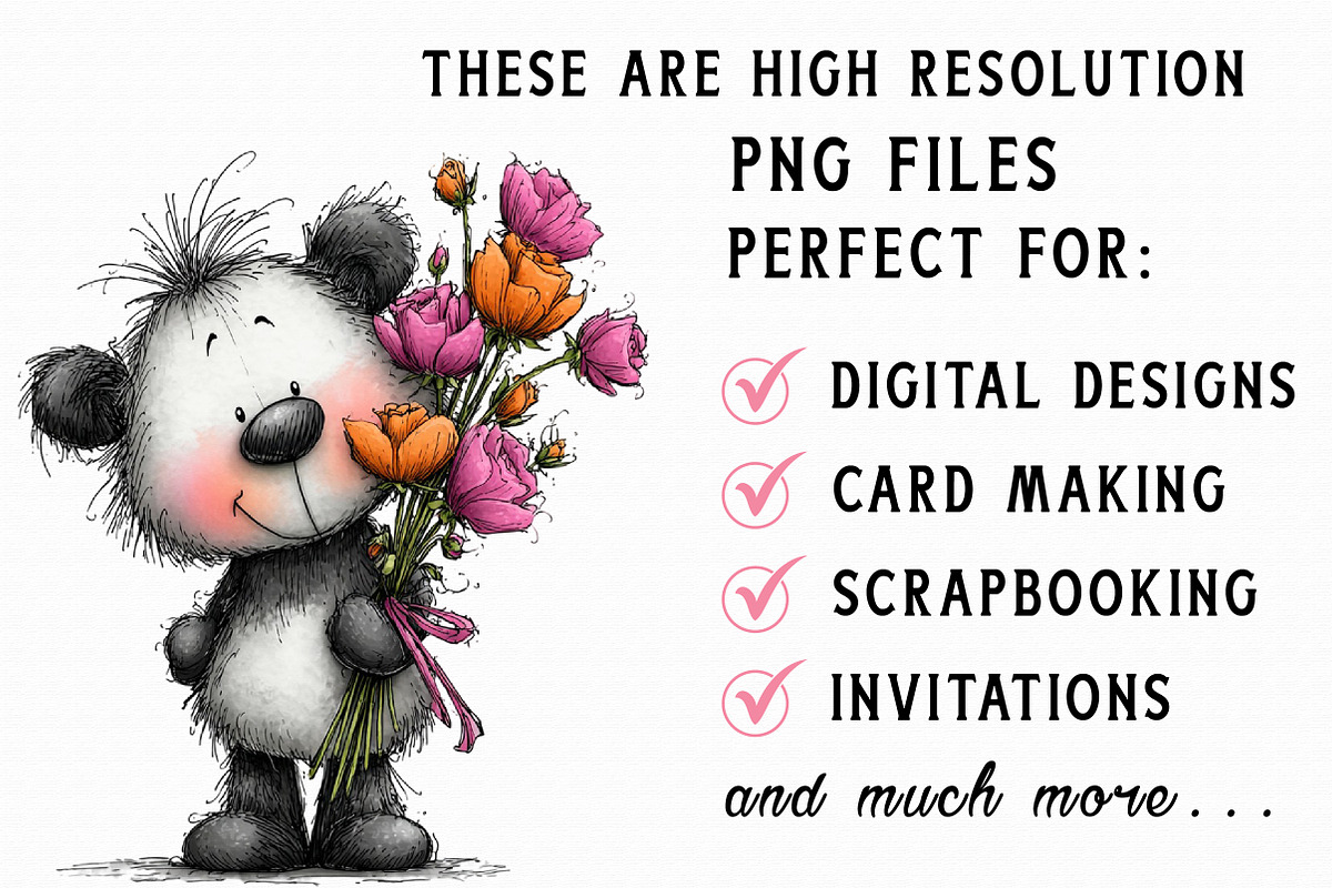 Valentine Animals Clipart, an Illustration by Libby Wishes (Photo 6 of 7)