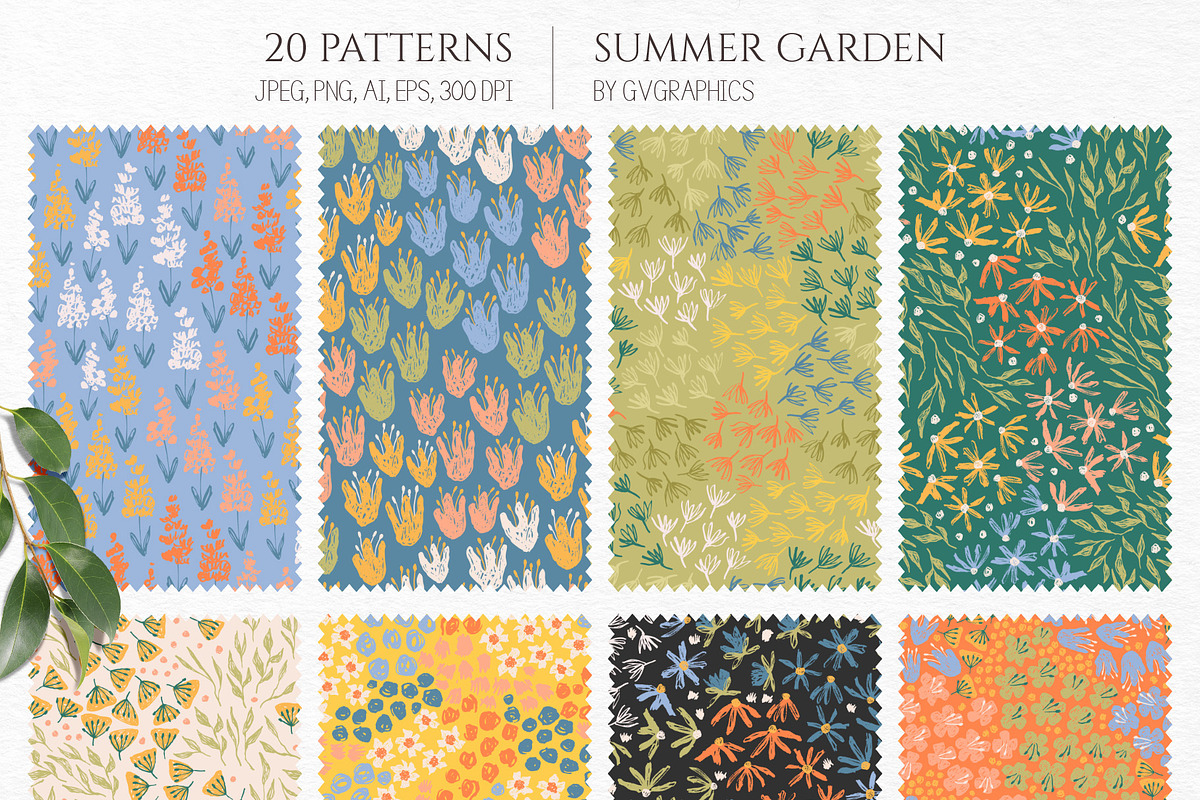 Summer Garden Patterns, a Pattern Graphic by GVGraphics (Photo 7 of 15)