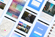 travel (Travel App UI), an UI Kit Template by Rebound  (Thumbnail 3 of 4)