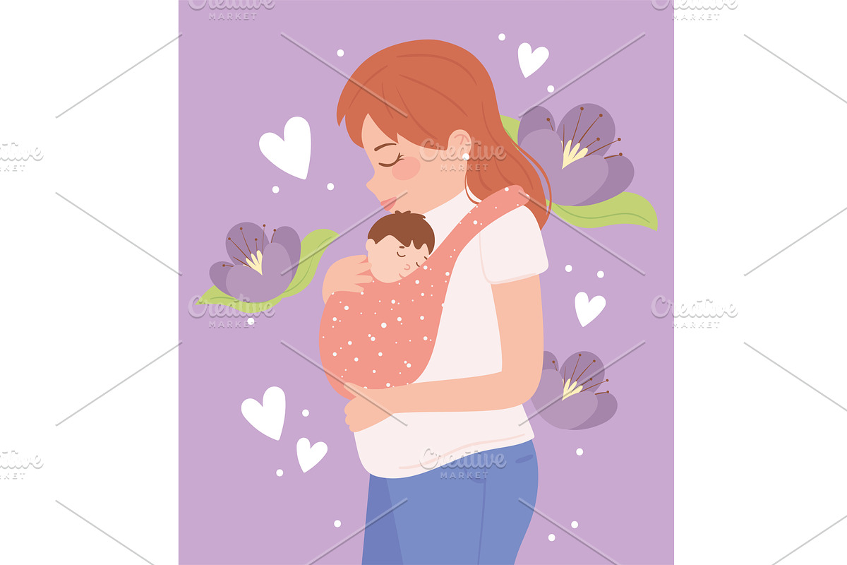 mother and baby, a Person Illustration by studiogstock
