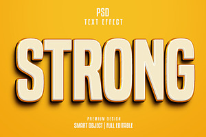 Strong 3d Text Effect