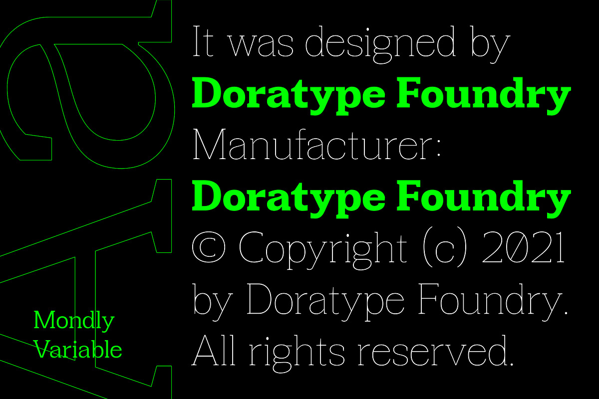 Mondly - Slab Serif, a Font by Dora Typefoundry (Photo 7 of 12)