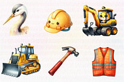 Cute Construction Watercolor Clipart, an Illustration by CreationArt (Thumbnail 7 of 7)