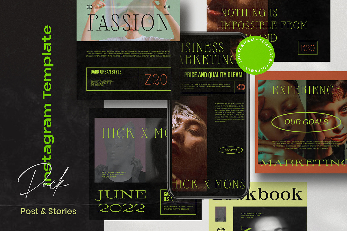 GLEAM - New Hype Brand Social Media, a Social Media Template by Dirtytemp Studio (Photo 1 of 5)