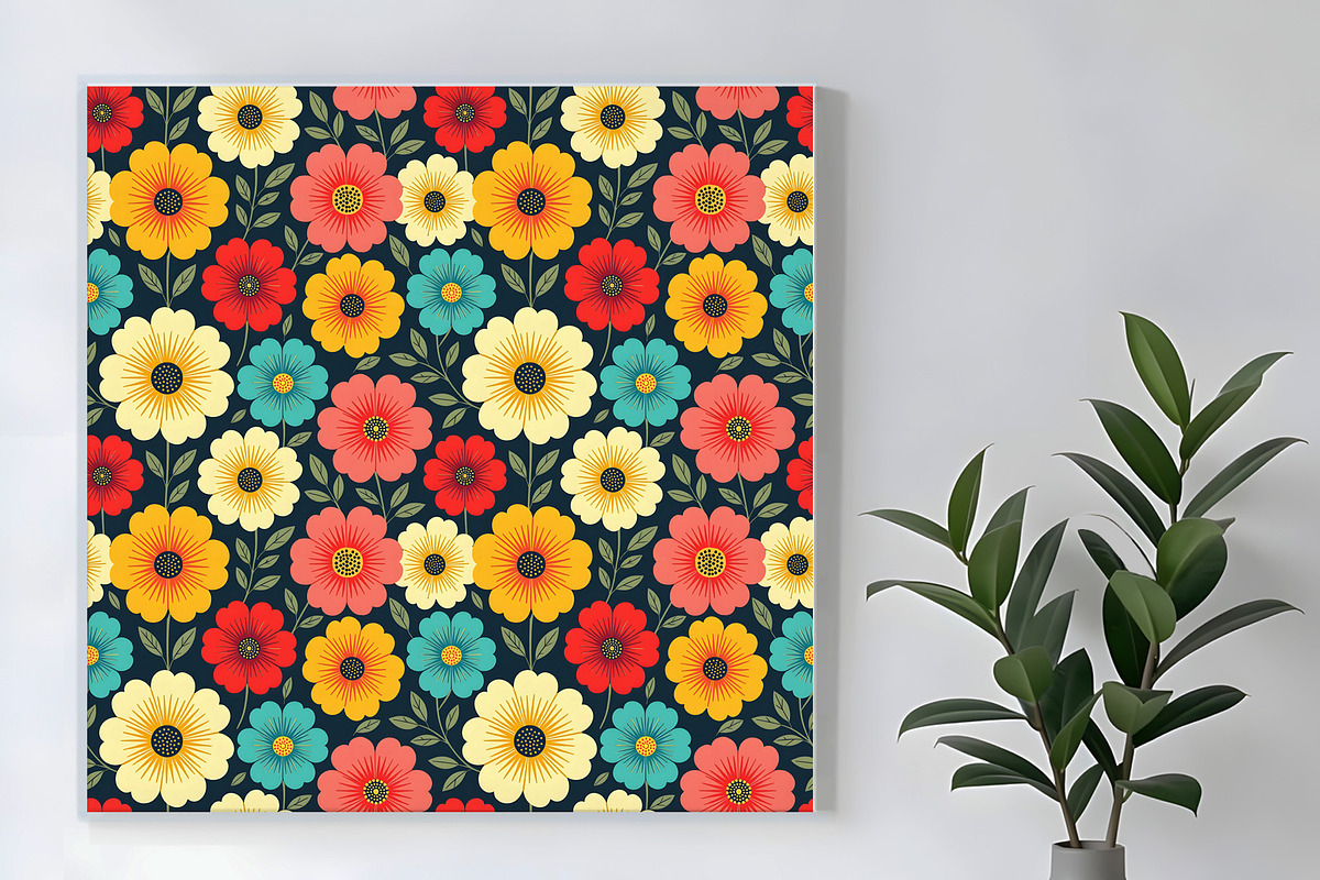 Background Fall Floral, a Decorative Illustration by Sharon Schwalbe (Photo 4 of 5)
