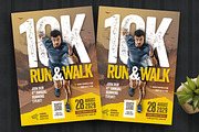 Run & Walk Flyer Templat, a Flyer Template by Boostock (Thumbnail 1 of 6)