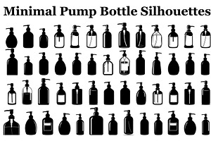 Minimal Pump Bottle Silhouettes, a Graphic by musafir_fashion