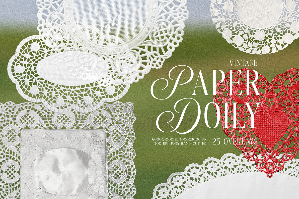 Vintage Paper Doily Overlays, a Texture Graphic by Kaleriia (Photo 1 of 10)
