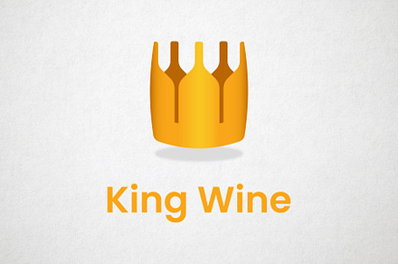 King Wine - Logo Template