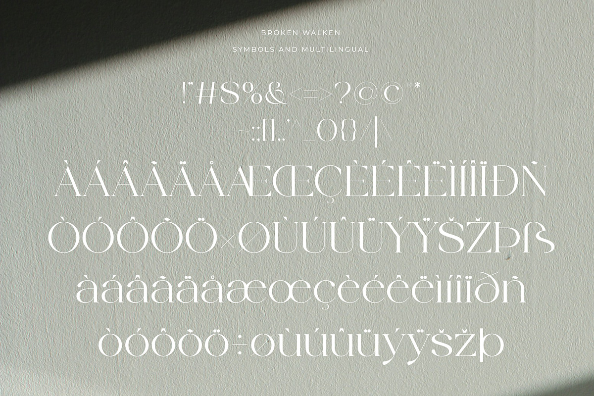 Broken Walken - Modern Font, a Serif Font by Muflieart (Photo 10 of 10)