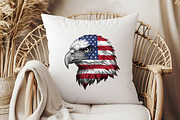 Eagle Patriotic USA Flag 4th of July, an Illustration by Libby Wishes (Thumbnail 3 of 4)