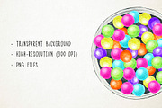 Watercolor Makeup Clipart, Cosmetics, an Object Graphic by Paulaparaula (Thumbnail 3 of 3)