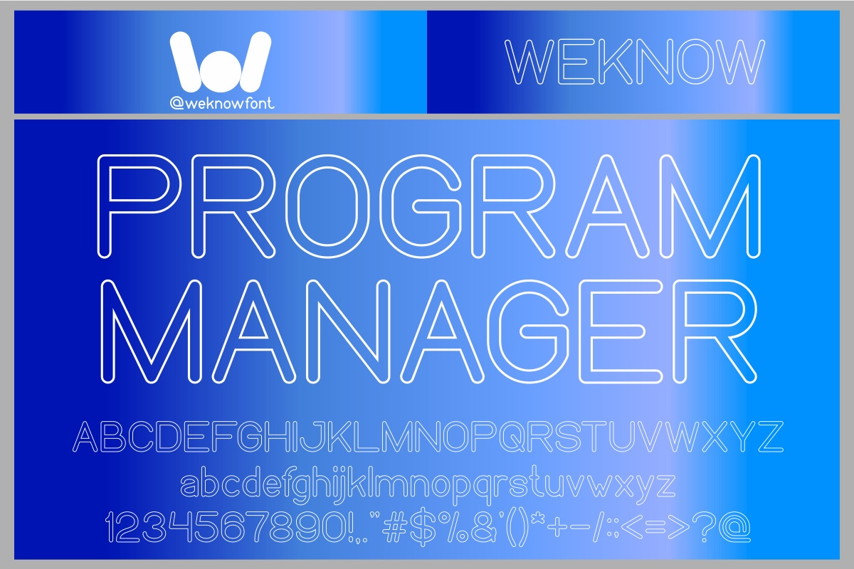weknow windows font
