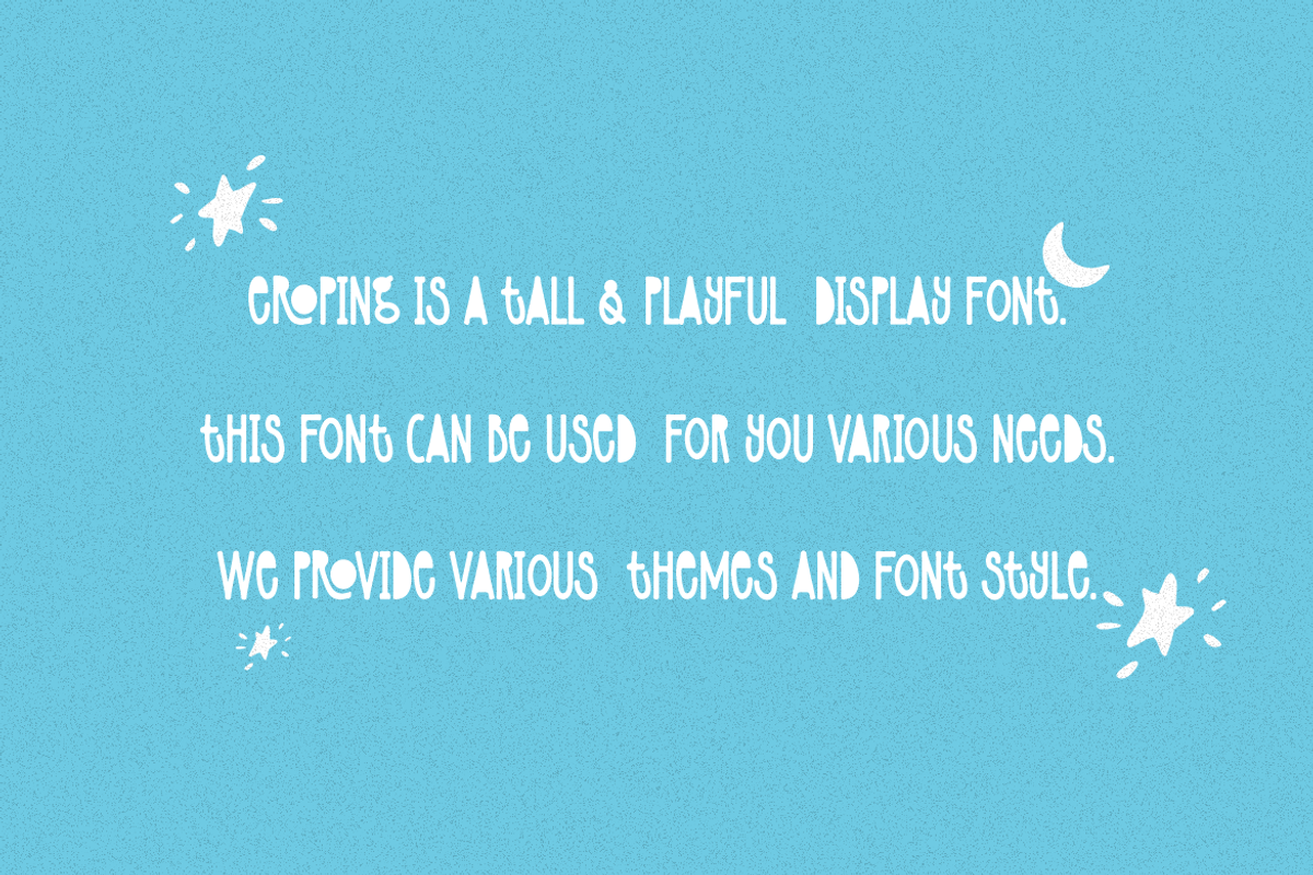 Eroping - Kids & Playful Font, a Sans Serif Font by Iqsiart Studio (Photo 3 of 6)