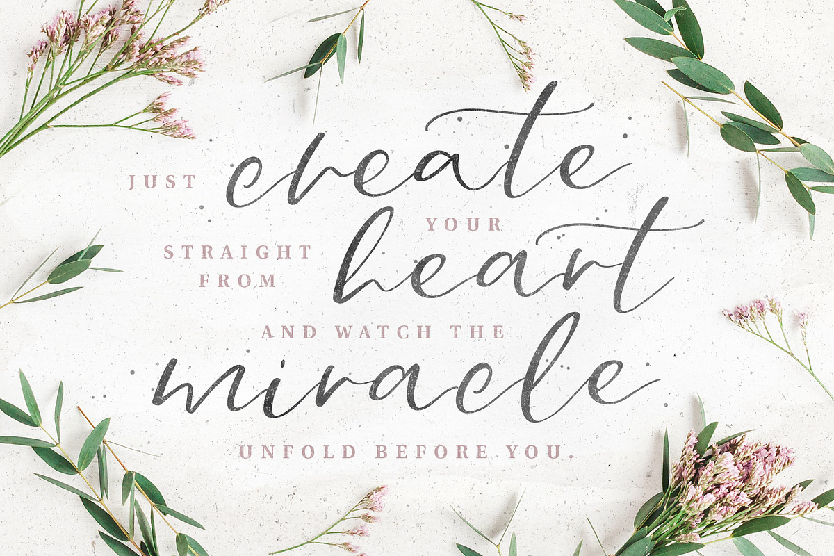 Midnight Bloom Script +18 Free Logos preview 4