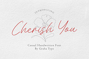 Cherish You - Casual Handwritten, a Script Font by Graha Type (Thumbnail 1 of 12)
