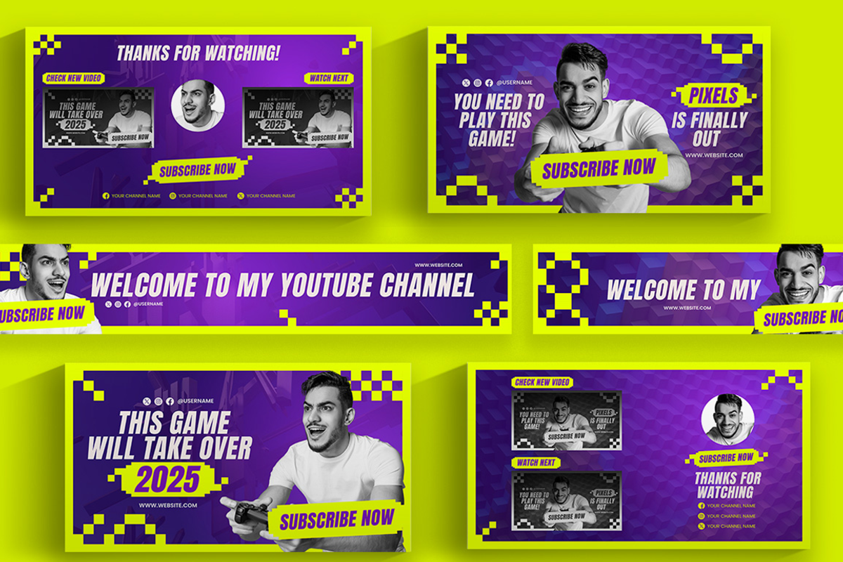 New Game Release Youtube Thumbnail &, a Social Media Template by Attype (Photo 5 of 5)