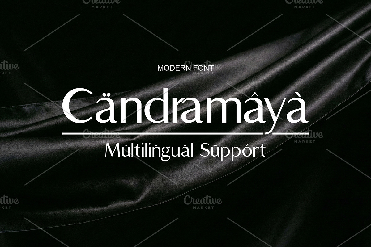 Candramaya Luxury Font, a Sans Serif Font by pictranoosa_studio (Photo 1 of 9)
