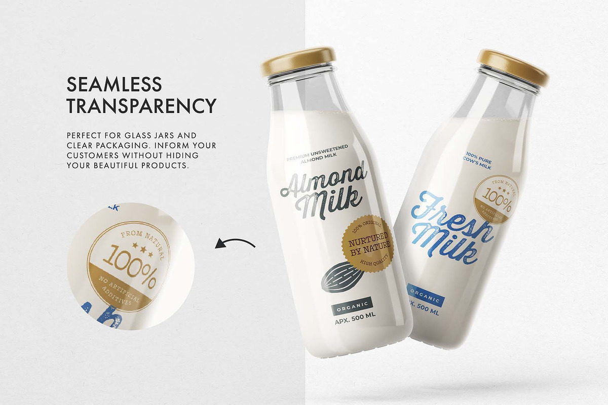 Product Packaging Sticker Set, an Object Graphic by DesignerCandies (Photo 7 of 11)