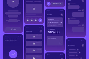 Food Delivery Mobile App Wireframe, a Wireframe Template by ContestDesign